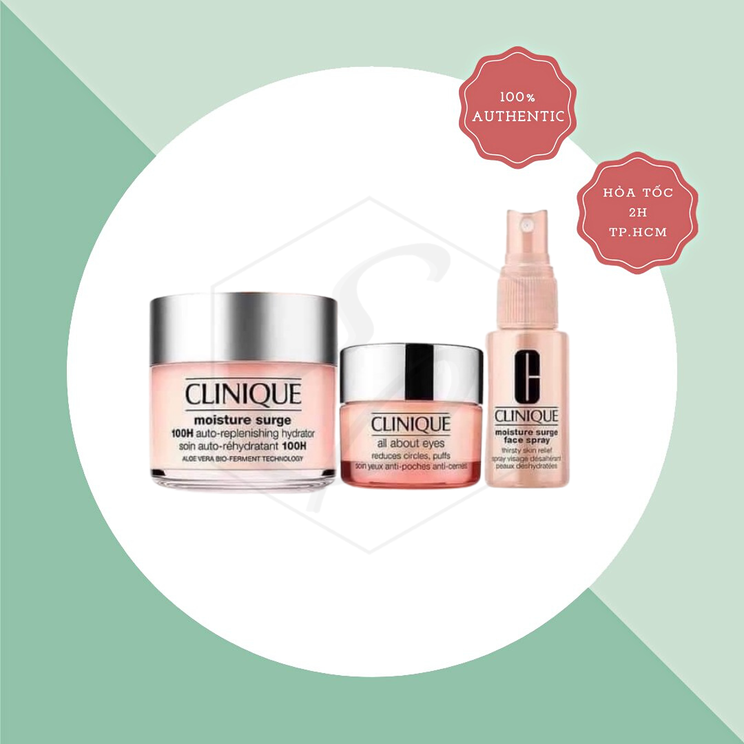 Bộ dưỡng da Clinique Moisture Surge Ultra Hydration Exclusive Travel (3 PCS)